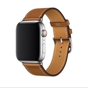 Brown Leather Apple Watch Band 42mm / 42mm